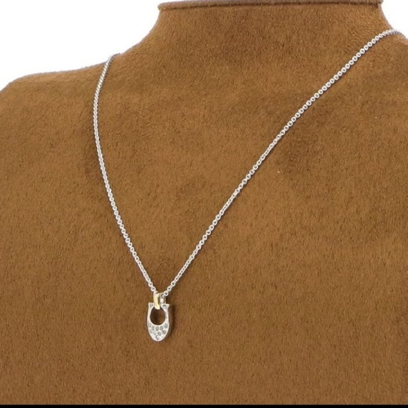 Coach Pave Signature C Necklace - Picture 4 of 7
